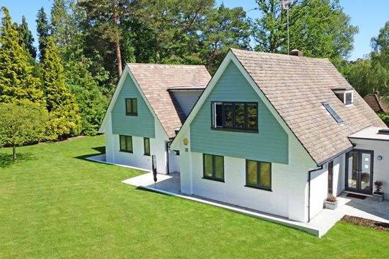 Exterior image of a home with a fresh coat of paint and clean facades