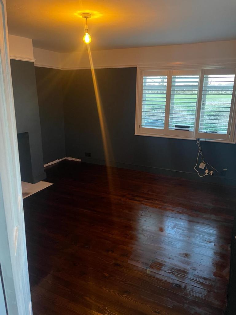 Sanded Wooden Flooring and Painted Room - Pluckley, Kent
